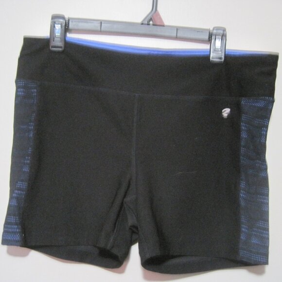 Energy Zone Pants - ENERGY ZONE Performance Elastic Shorts Womens XL Black Blue Activewear Speed-Dri